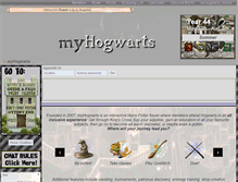 Tablet Screenshot of myhogwarts.com